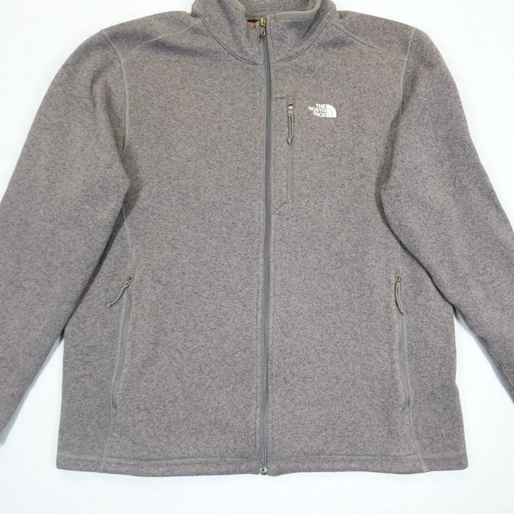 The North Face Jacket Mens Large Gray Gordon Lyons Full Zip Outdoor Warm